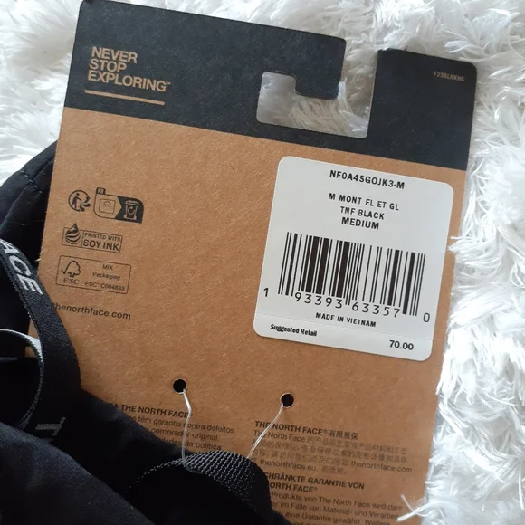 The North Face Men's gloves Size Medium NWT - Picture 7 of 8